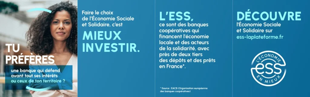 Visuel de la campagne de communication ESS – L'économie en mieux